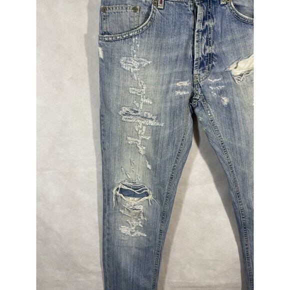 Dundup Distressed Skinny Jeans Size 29 - Picture 5 of 16